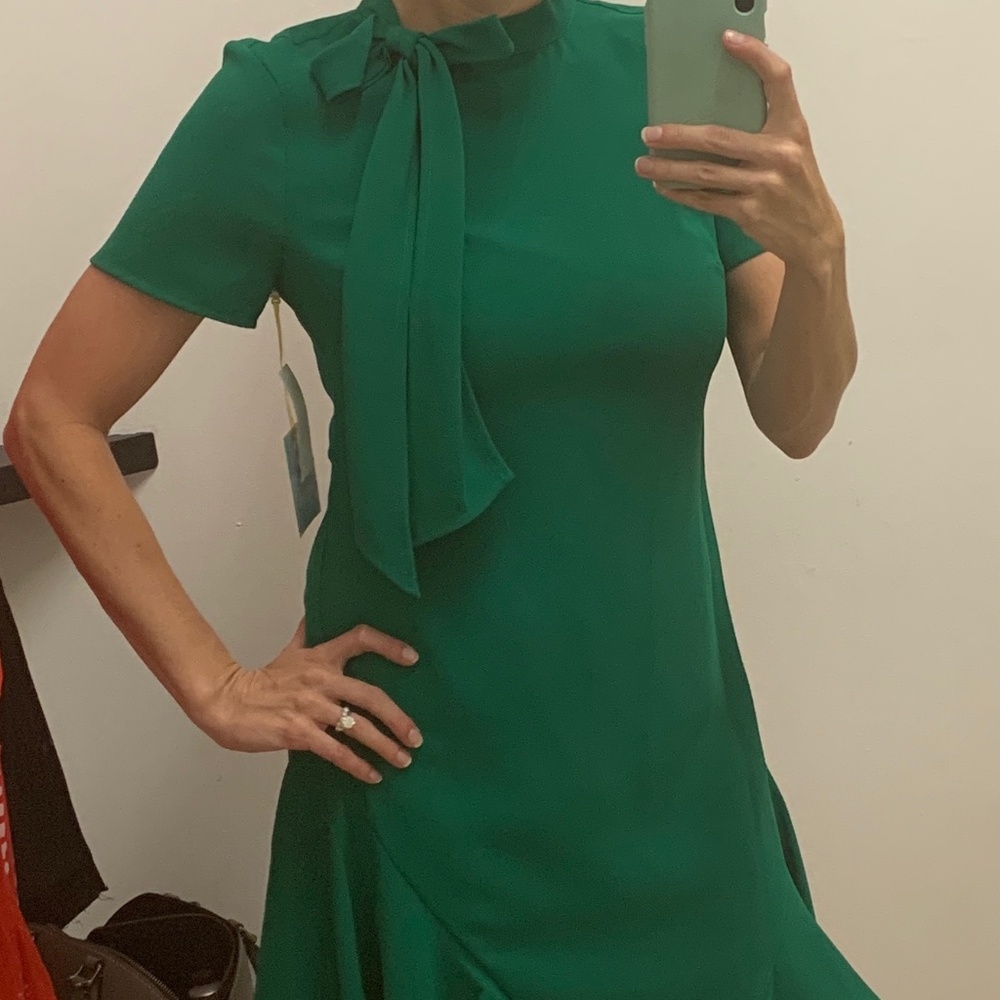 CeCe Green Midi Dress